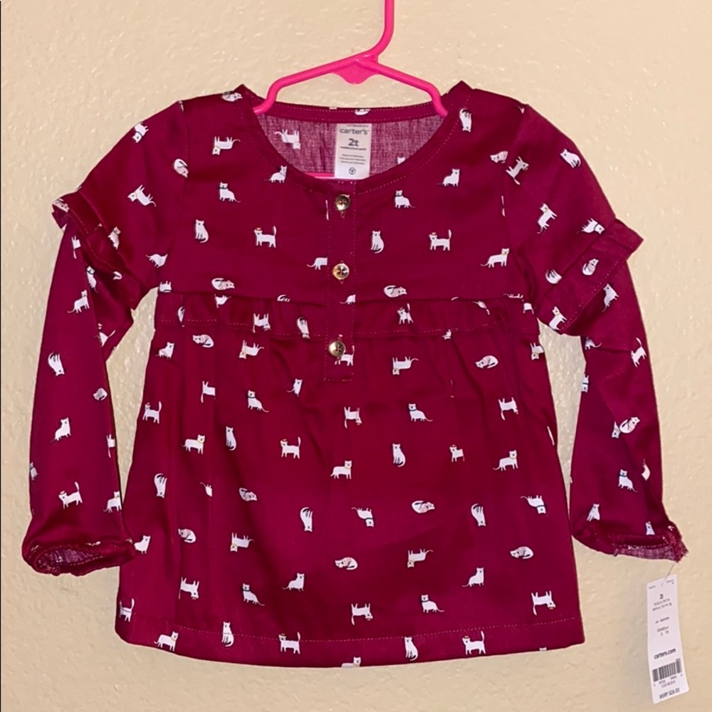 Toddler girls long sleeve blouse